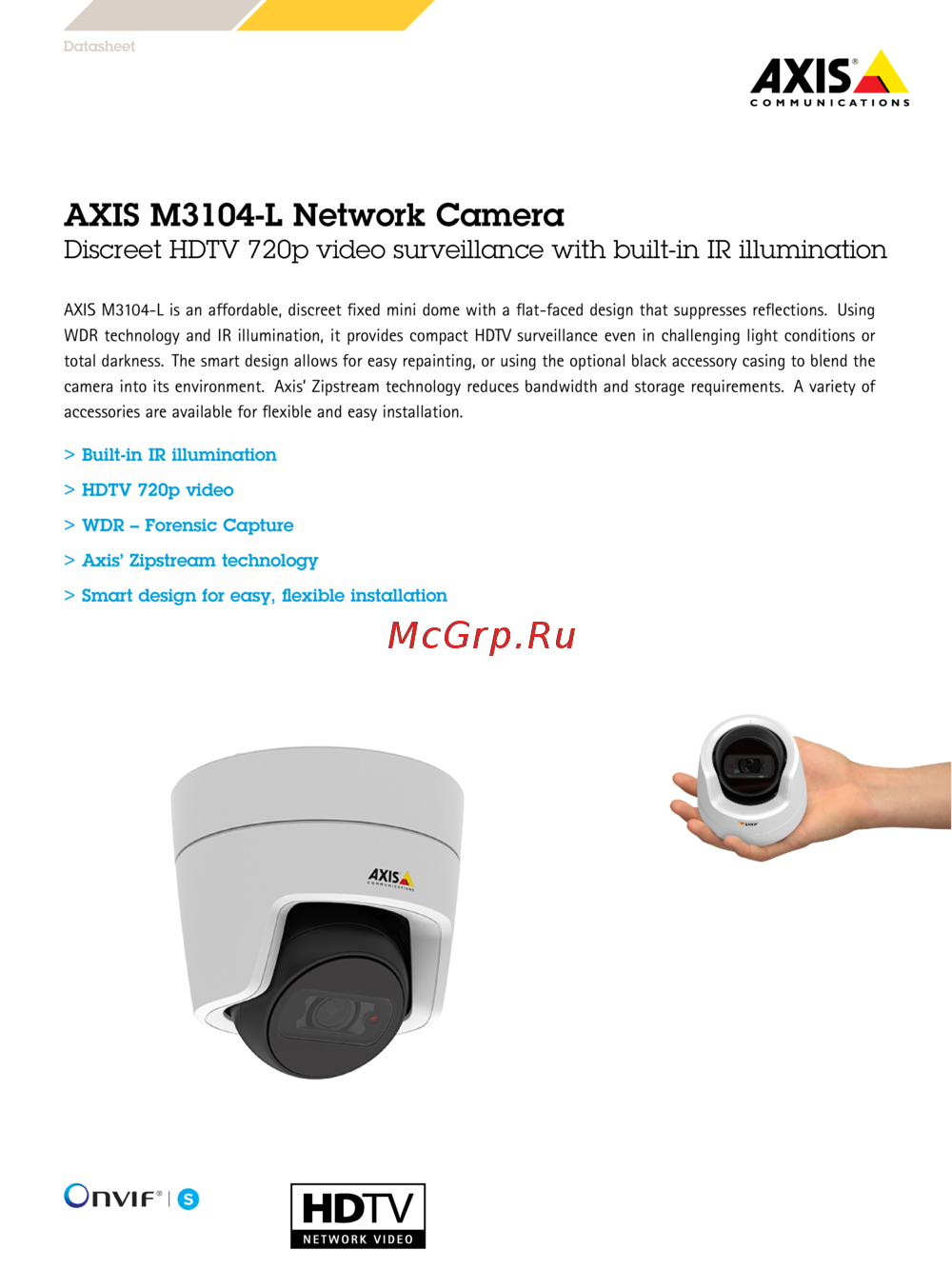 Axis M3104-L Инструкция по эксплуатации