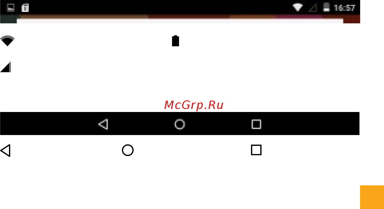 Digma CITI 8531 3G CS8143MG [16/28] Описание строки состояния