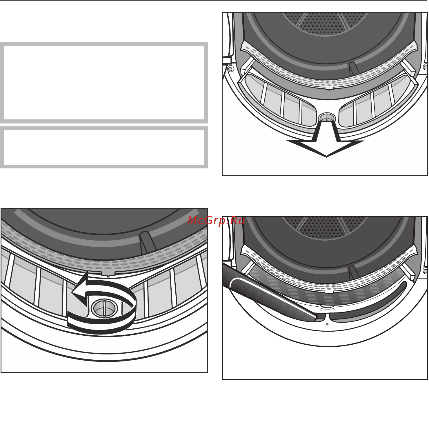 Miele TDD230WP [38/80] Тщательная очистка ворсового фильтра и зоны подвода воздуха