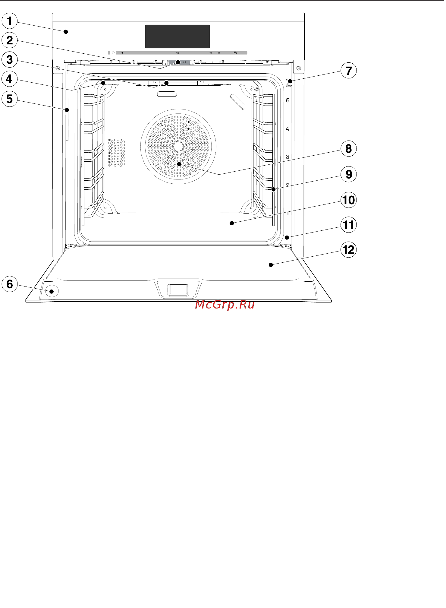 Miele H6860BPX BRWS [21/160] Устройство духового шкафа