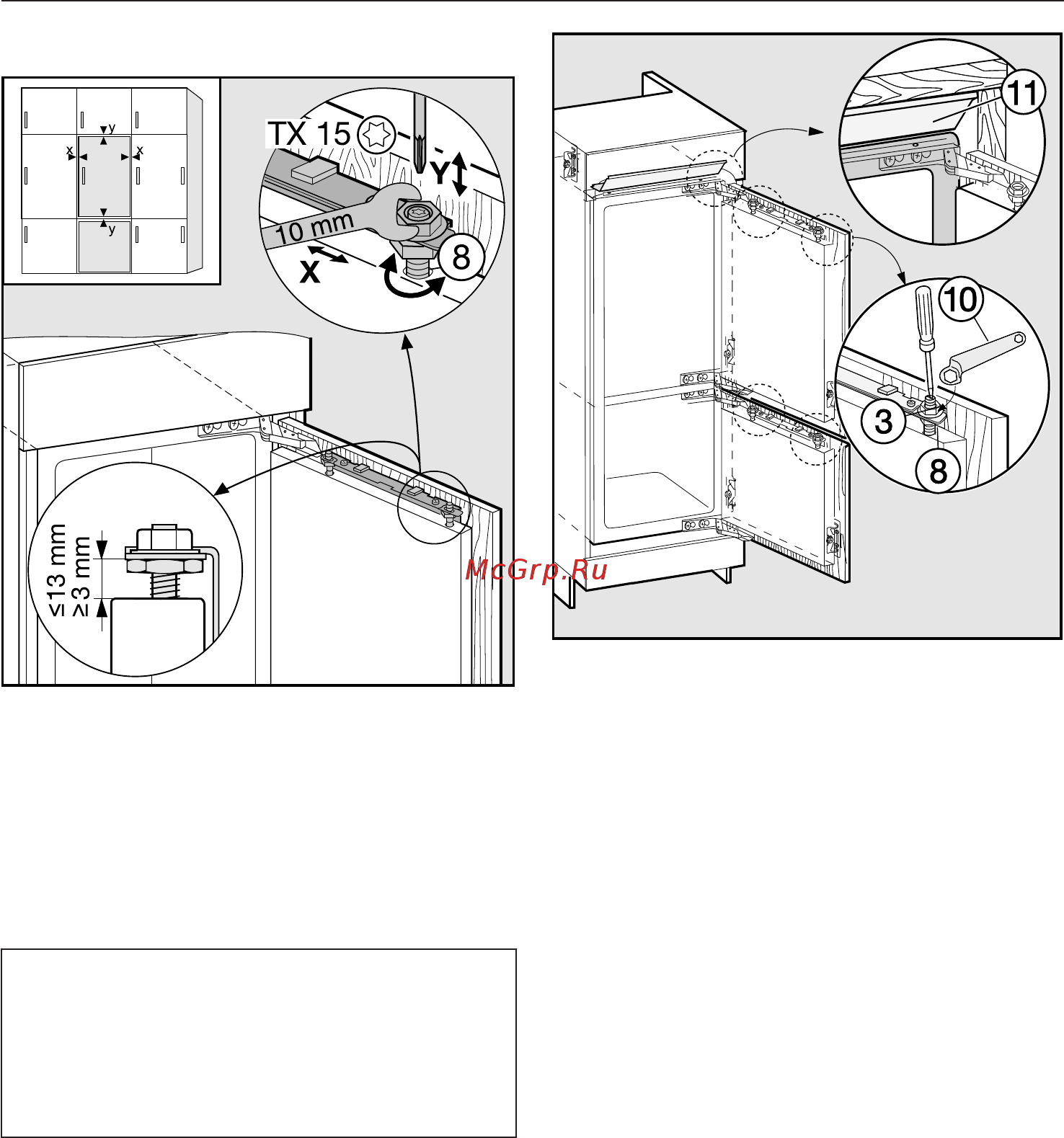 Miele KFNS37432iD [95/104] Выравнивание положения дверцы
