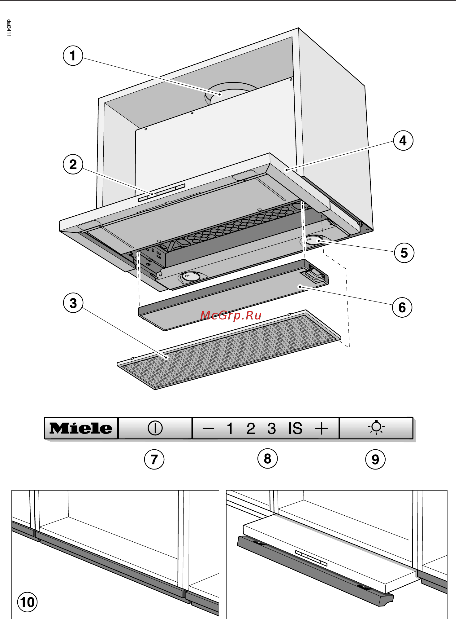 Miele DA3496 EDST [14/52] Описание вытяжки