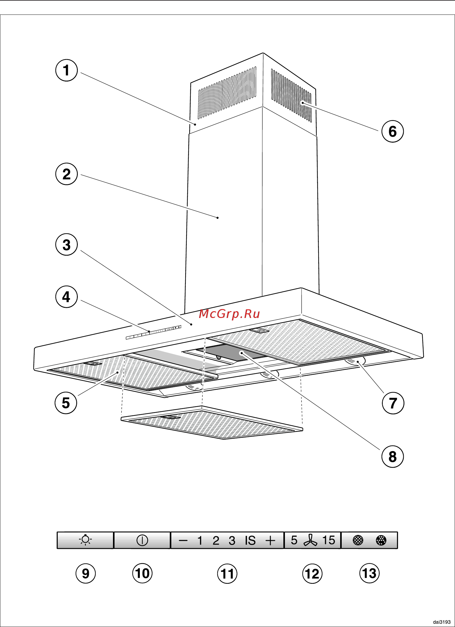 Miele DA429-6 [16/49] Описание вытяжки