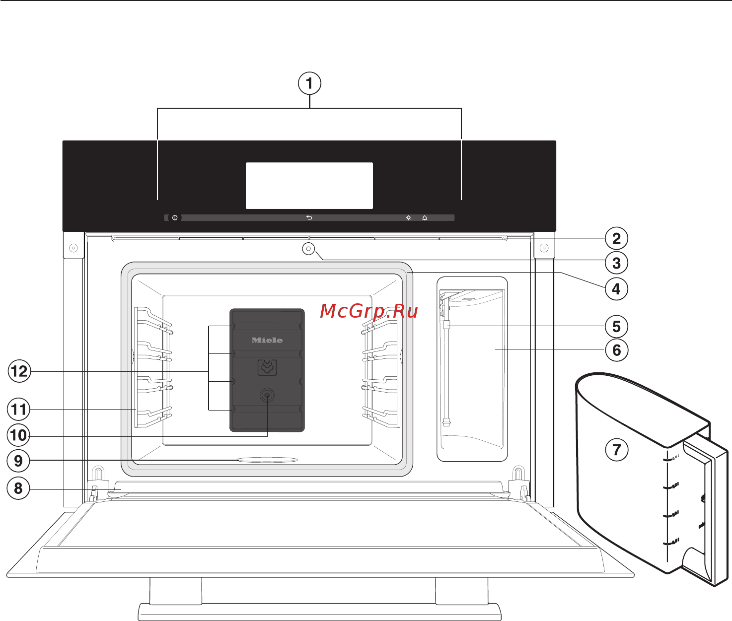 Miele DG6800 BRWS [14/148] Îïèñàíèå ïðèáîðà 14