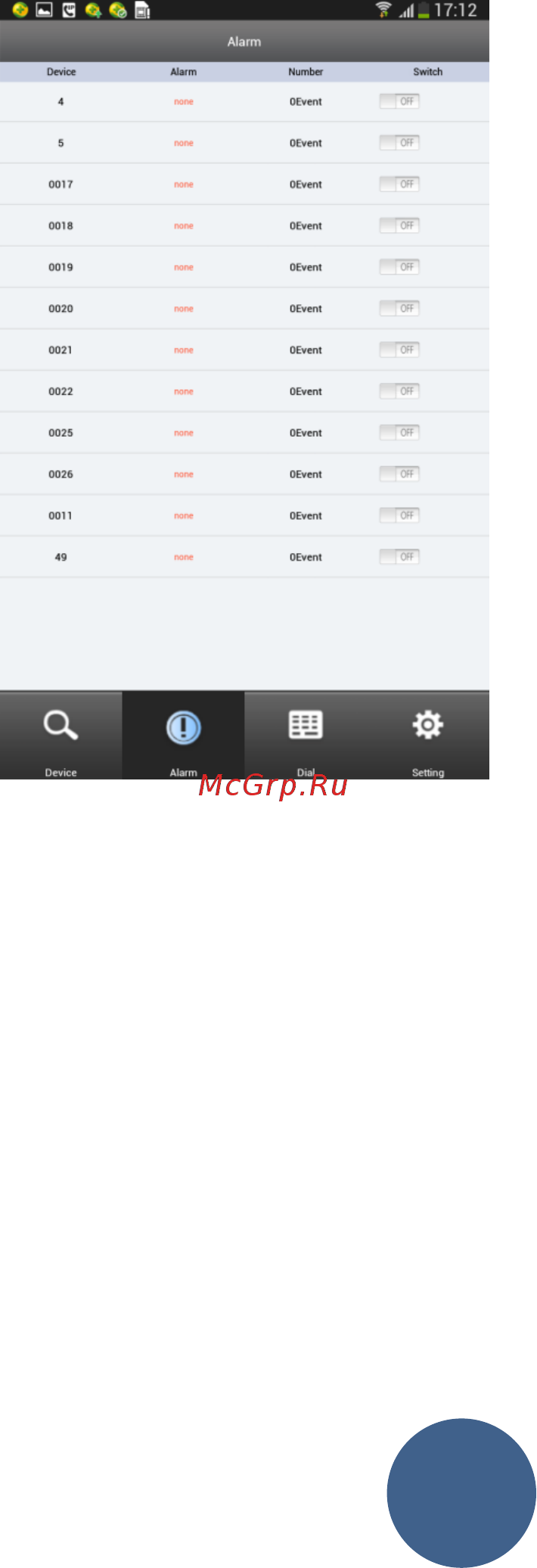 Мвк LIP 1080 Strong (3,6) [11/14] Сигнал тревоги