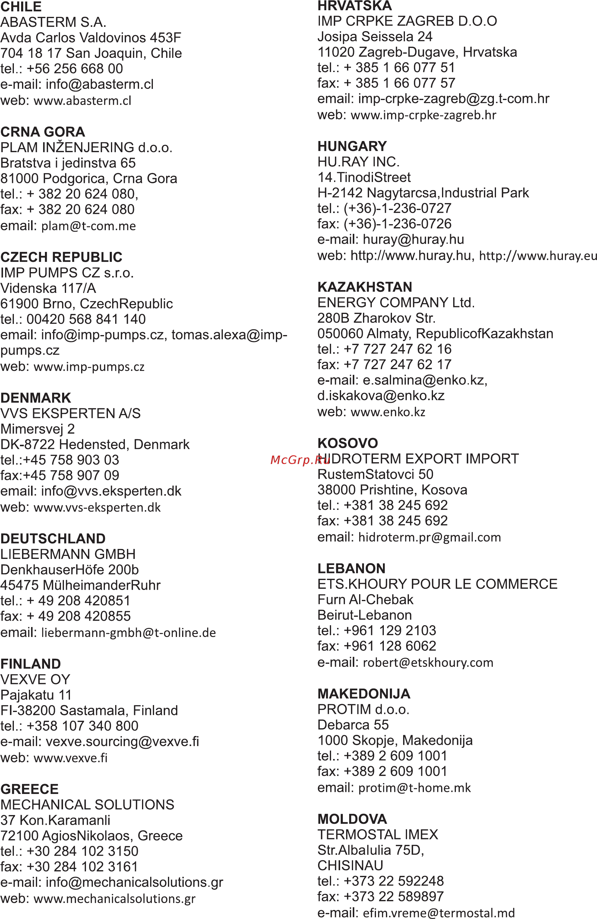 IMP Pumps SAN 25/60-130 Инструкция по эксплуатации онлайн [23/28] 314744