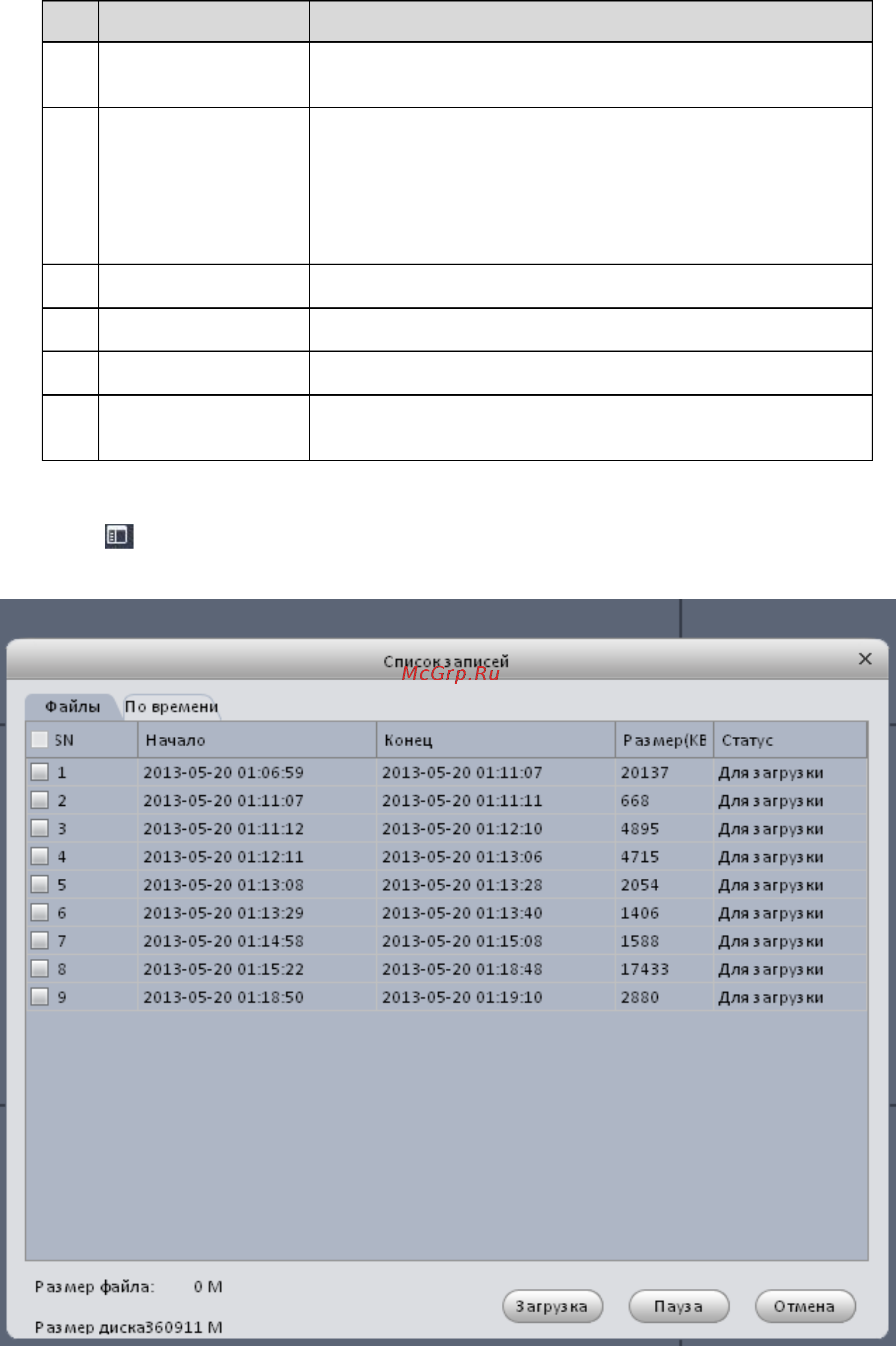 RVi RVi-IPC43 (2.7-12 мм) [43/51] Список записей