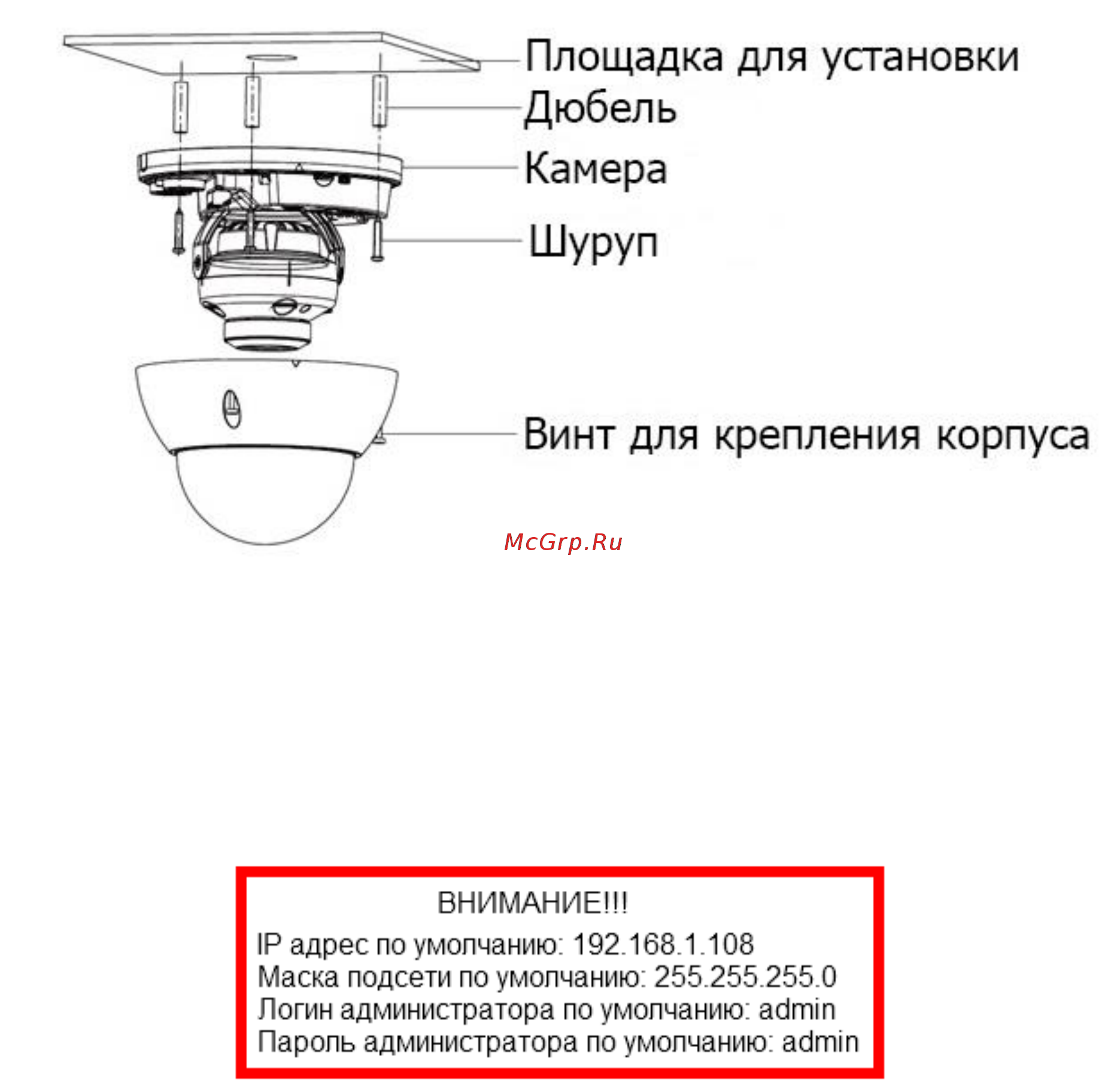 RVi RVi-IPC38VM4 (2.7-12) Краткая инструкция по эксплуатации онлайн [4/8] 315072