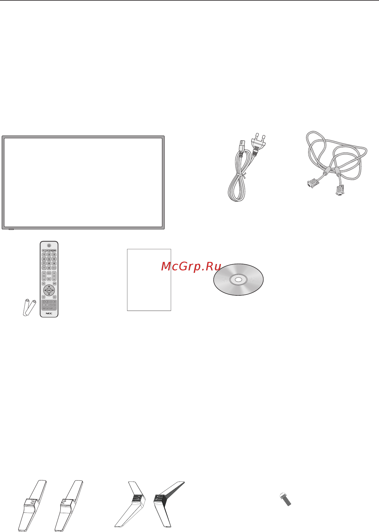 Nec MultiSync E326 [12/44] Содержимое