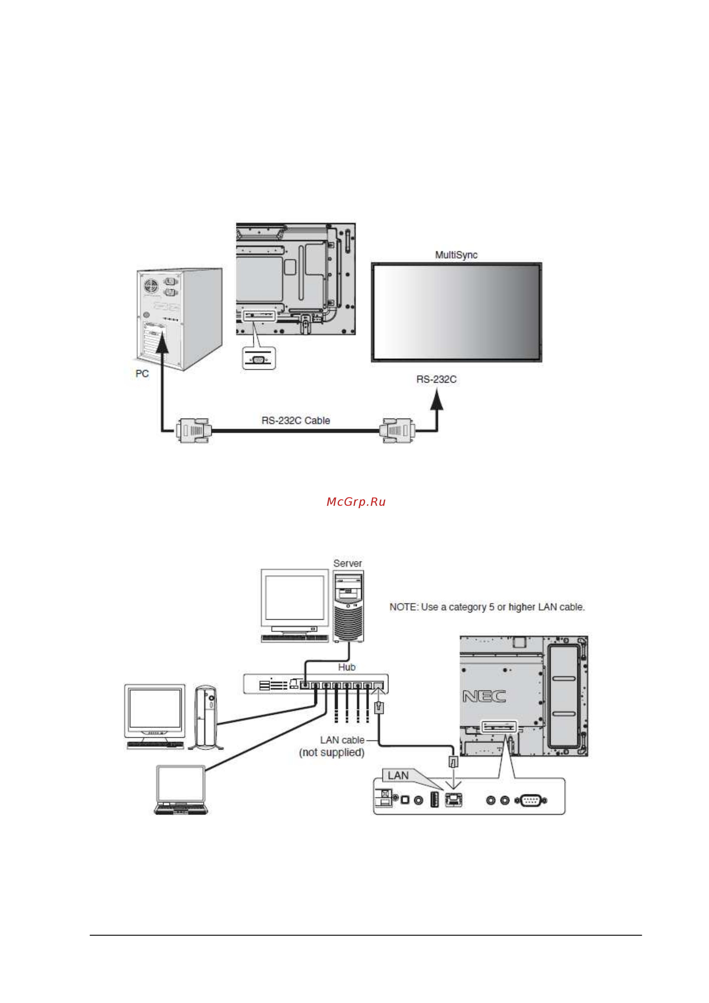 Nec MultiSync E705 SST (ShadowSense) [4/104] Ii preparation 2 connectors and wiring