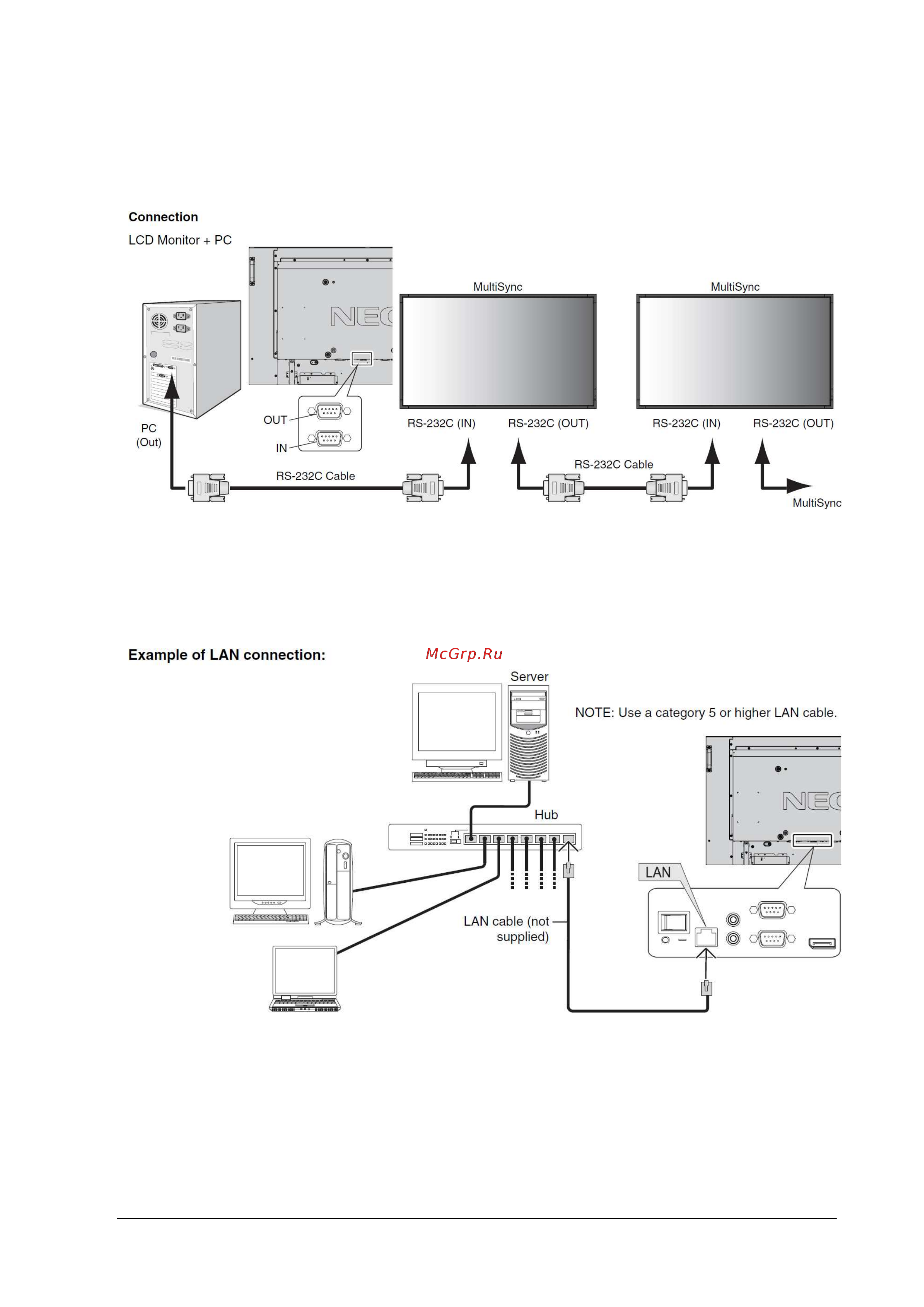 Nec MultiSync V801 [4/73] Connectors and wiring
