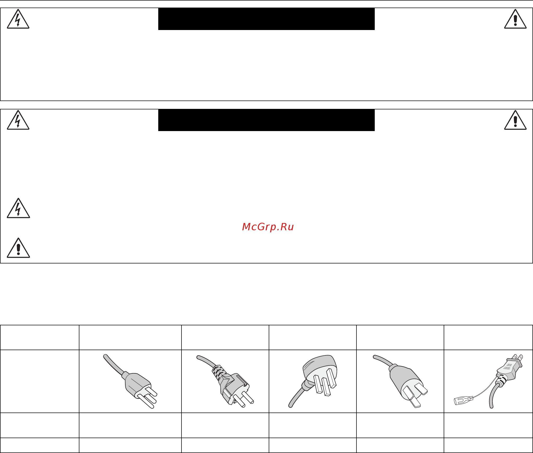Nec MultiSync V801 [4/44] Папярэджанне