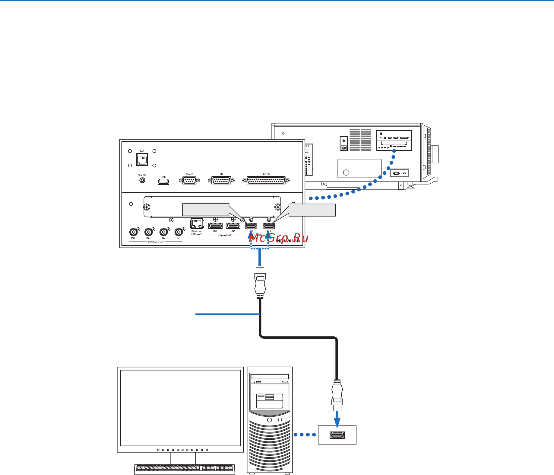 Nec PH3501QL [37/189] ❸ подключение компьютера