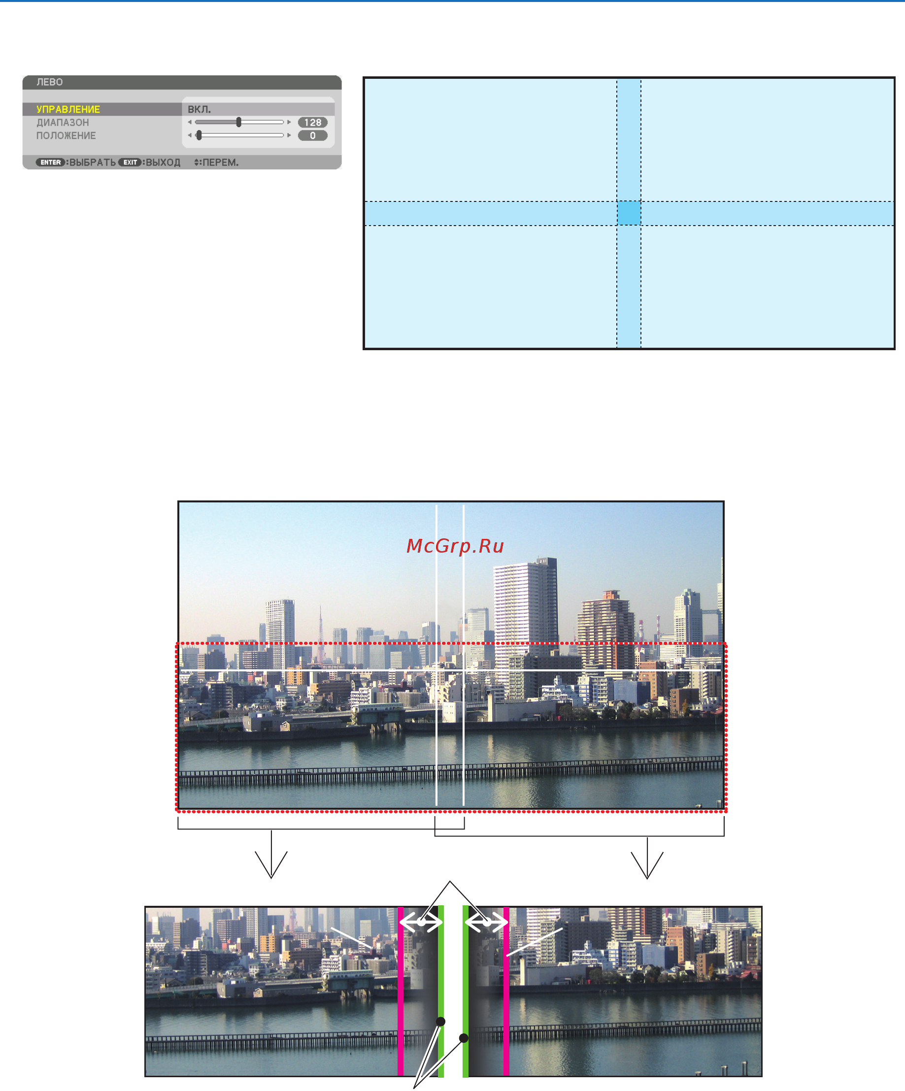 Nec PH3501QL [83/189] Мультиэкранное проецирование