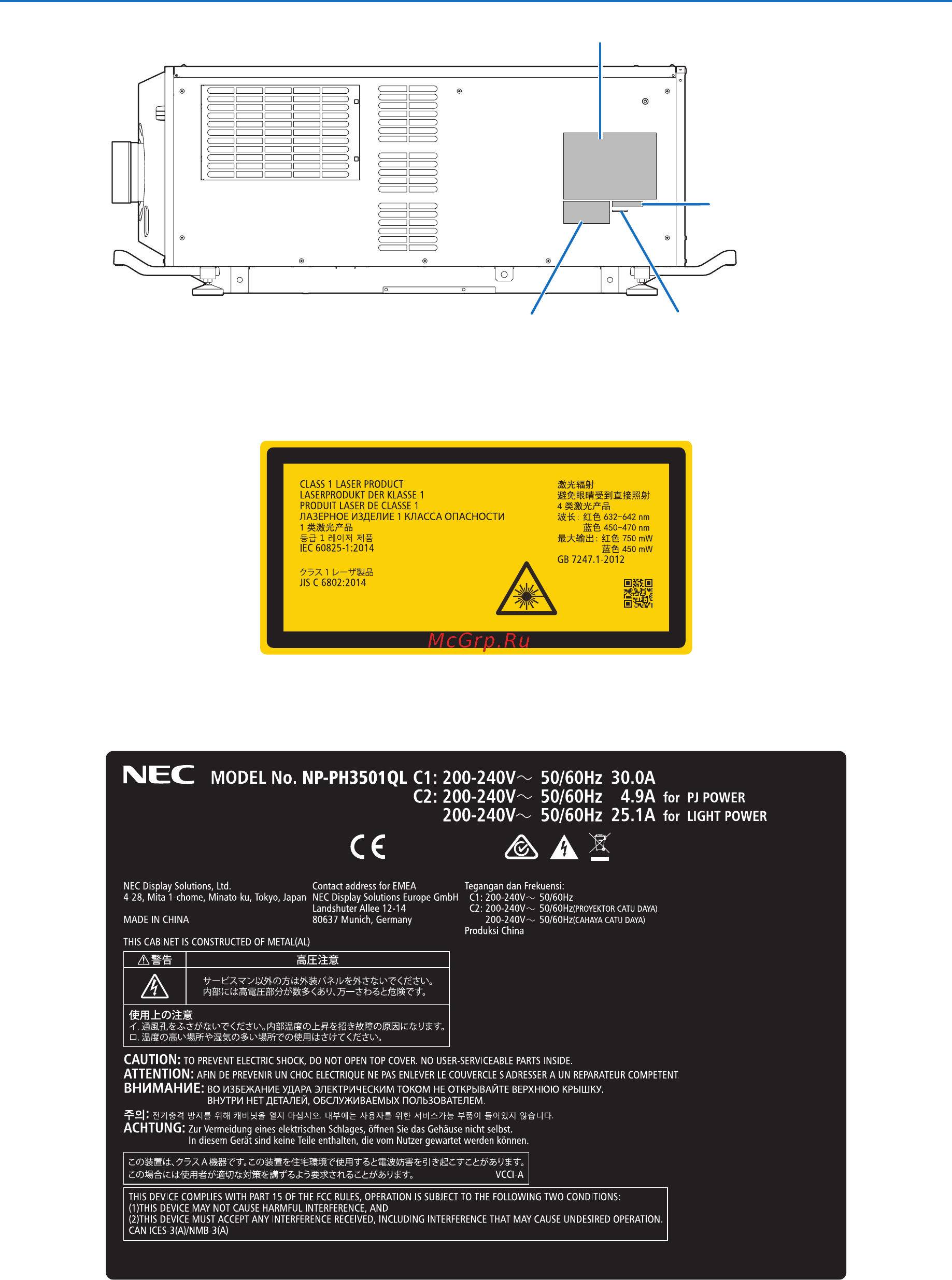 Nec PH3501QL [9/189] Важная информация