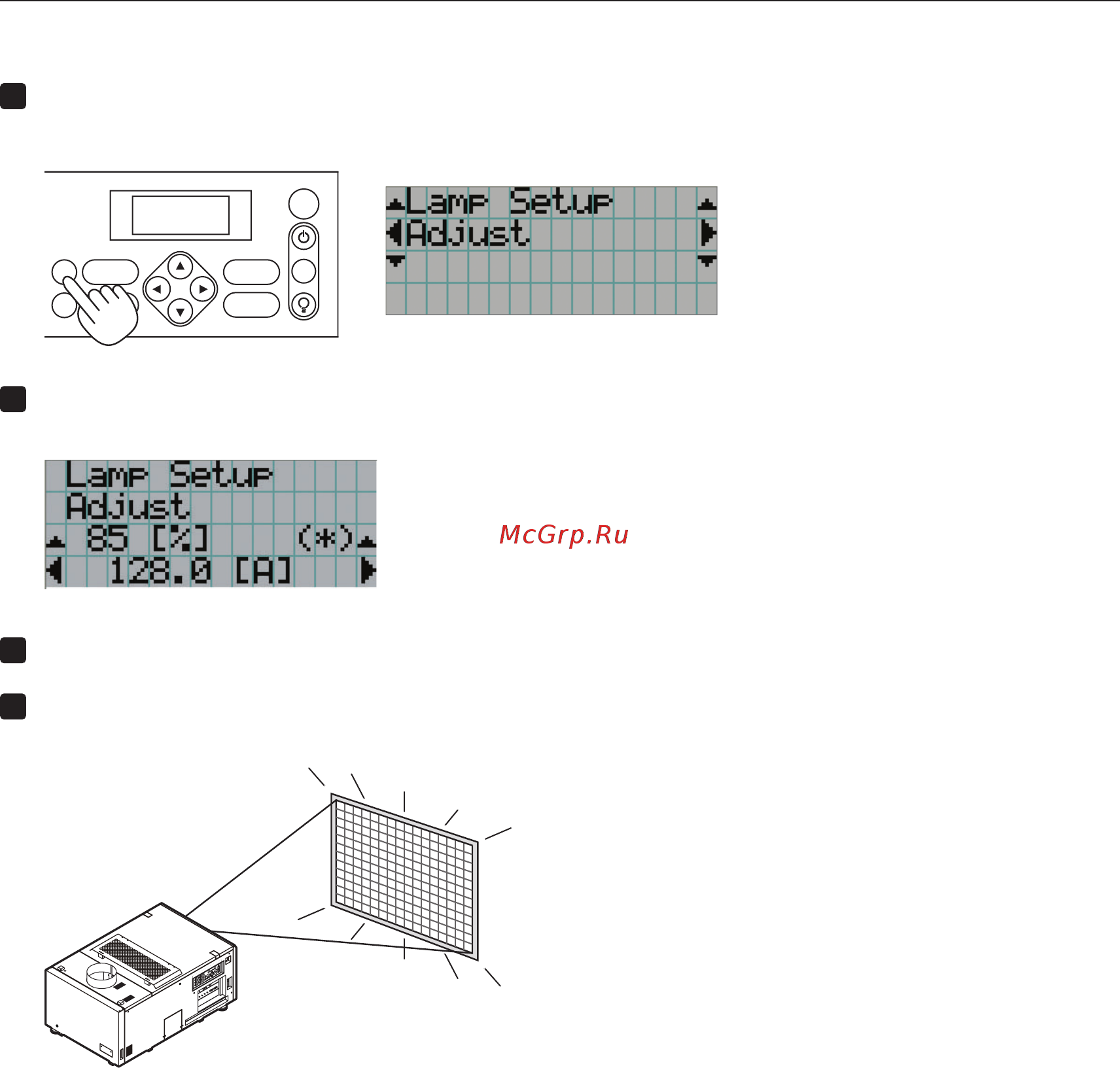 Nec NC3200S [27/70] 4 4 adjusting the brightness of the projected screen lamp output