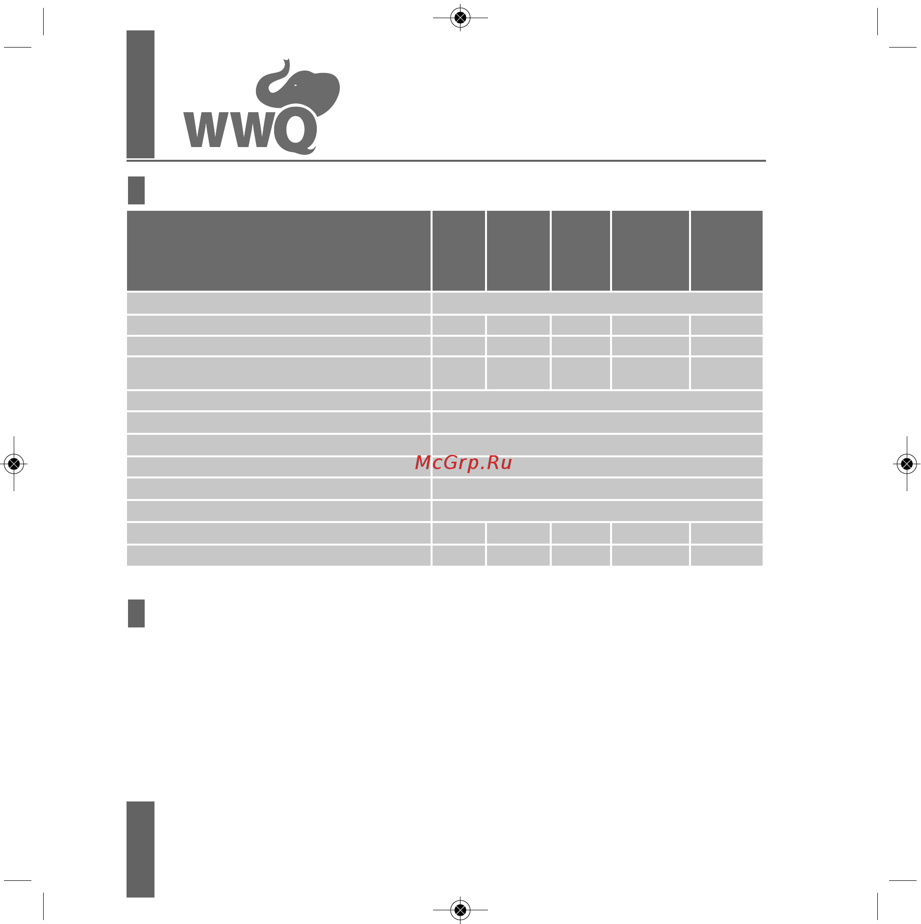 WWQ NS-600/34P [4/24] Технические характеристики
