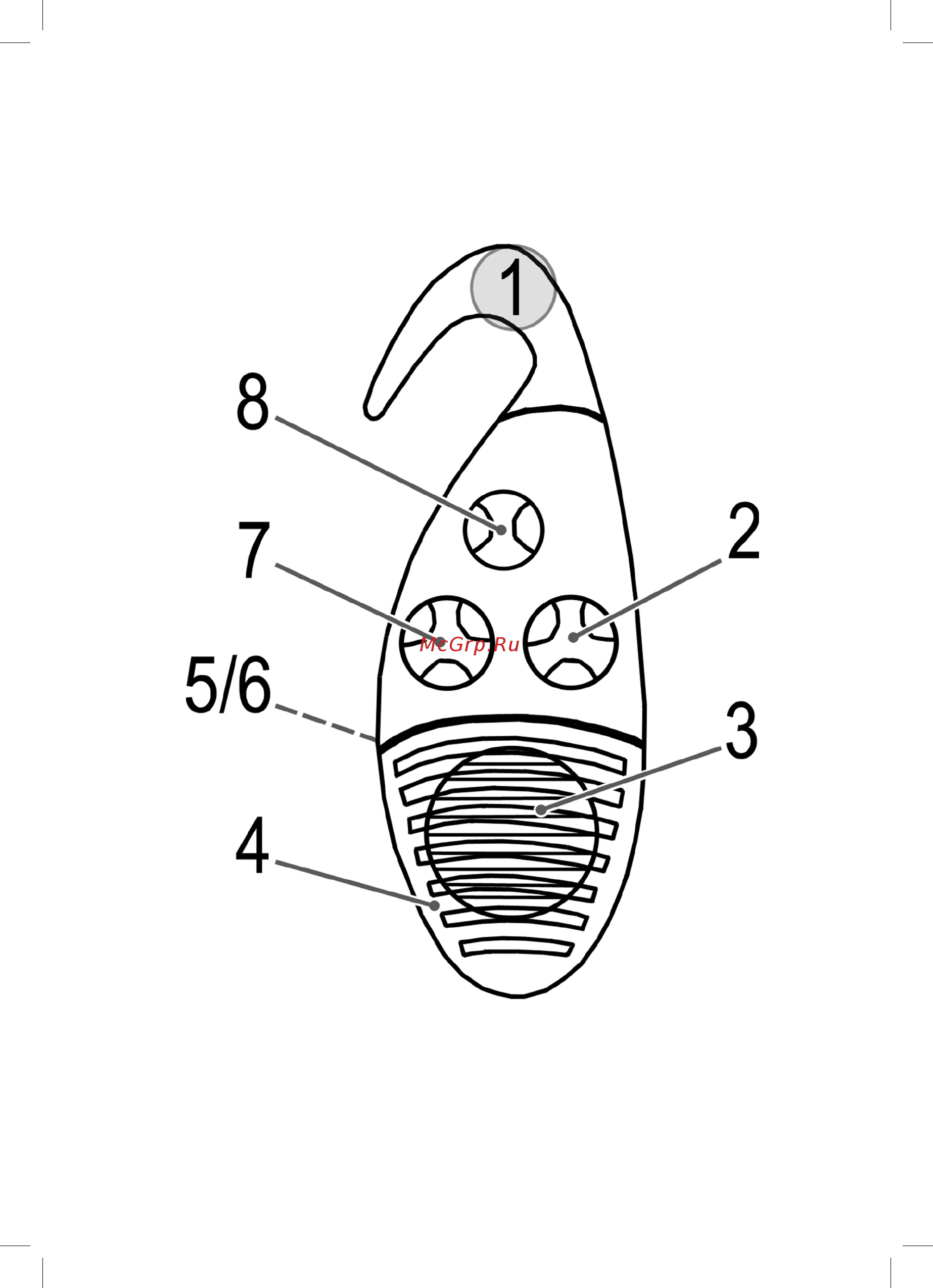 Clatronic DR 508 [3/22] Übersicht der bedienelemente