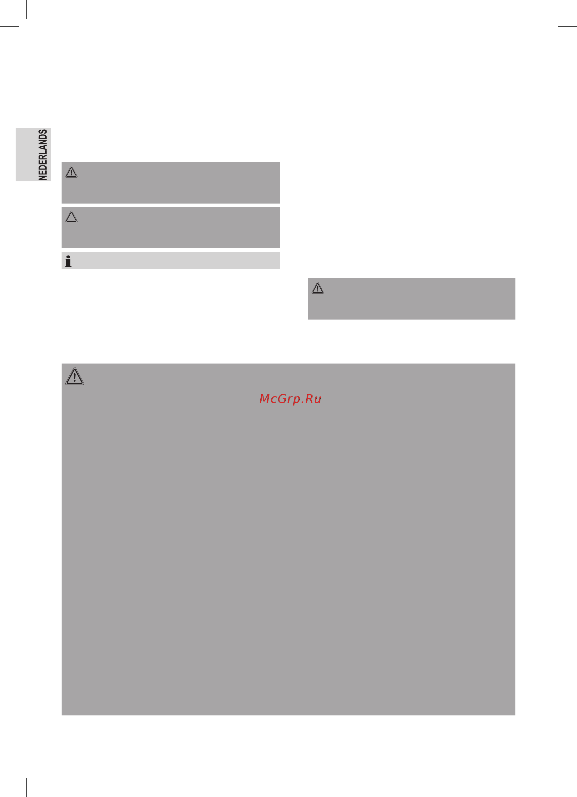 Clatronic SM 3638 [10/50] Speciale veiligheidsaanwijzingen voor dit apparaat