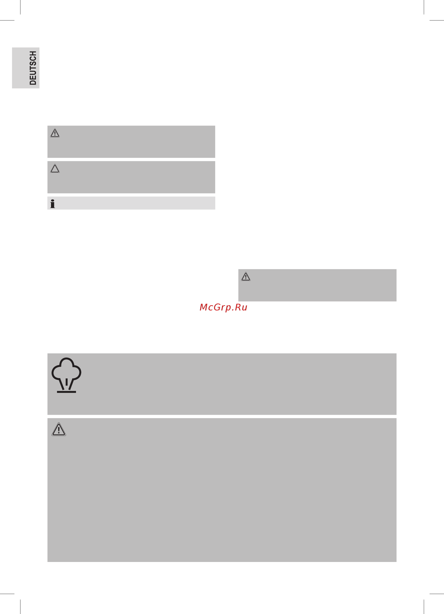 Clatronic DB 3675 [4/46] Spezielle sicherheitshinweise für dieses gerät