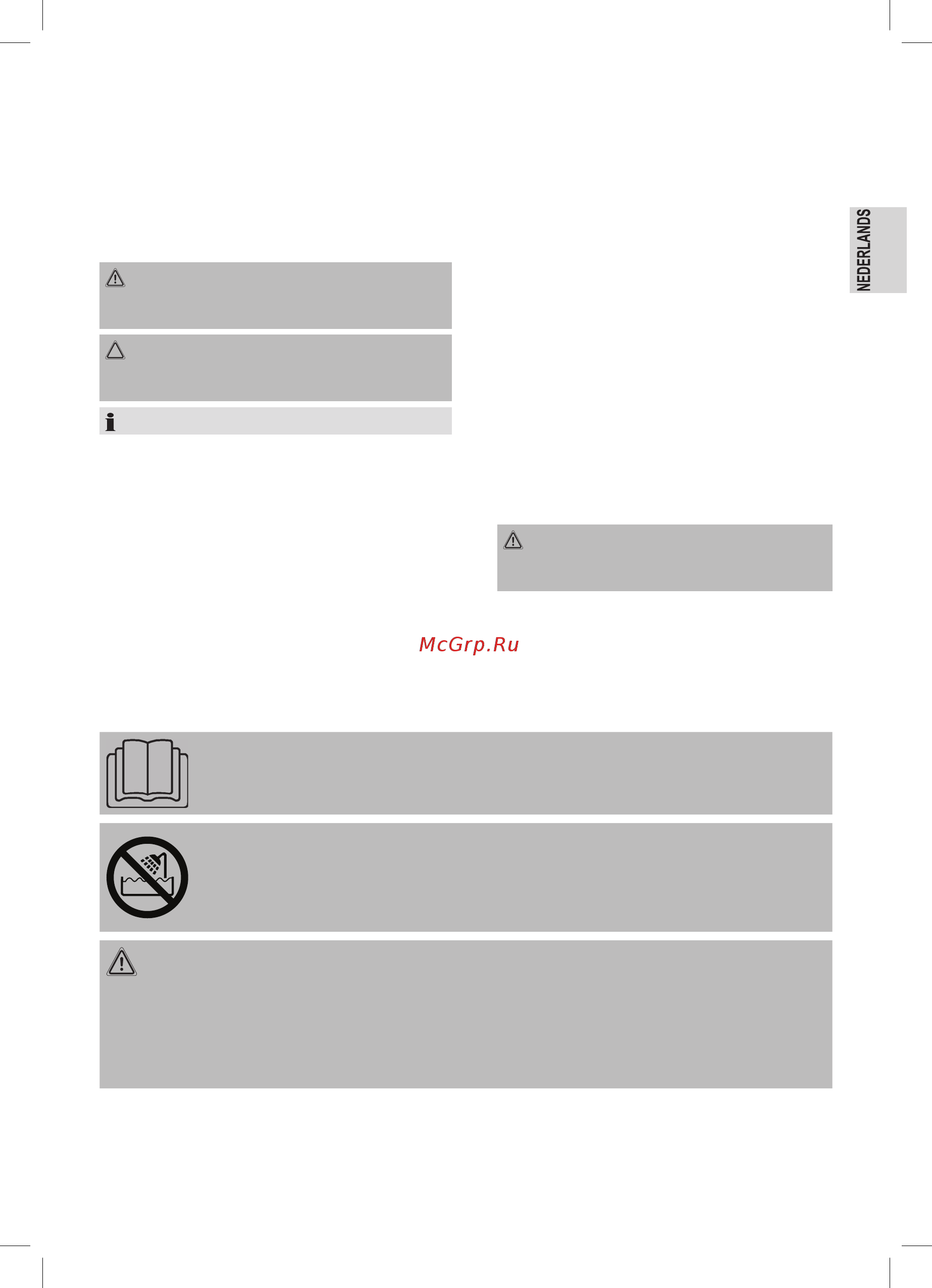 Clatronic HAS 3659 [7/44] Speciale veiligheidsinstructies voor dit apparaat