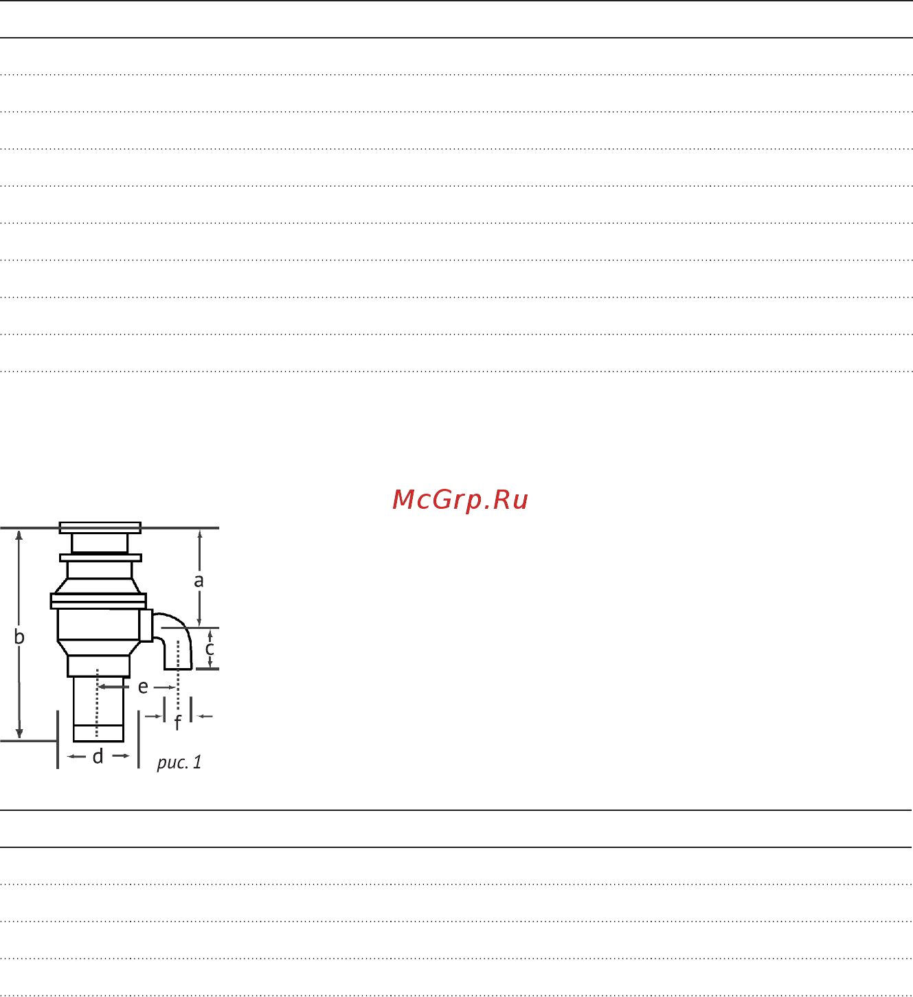 Unipump BH 110 [4/15] Габаритные размеры