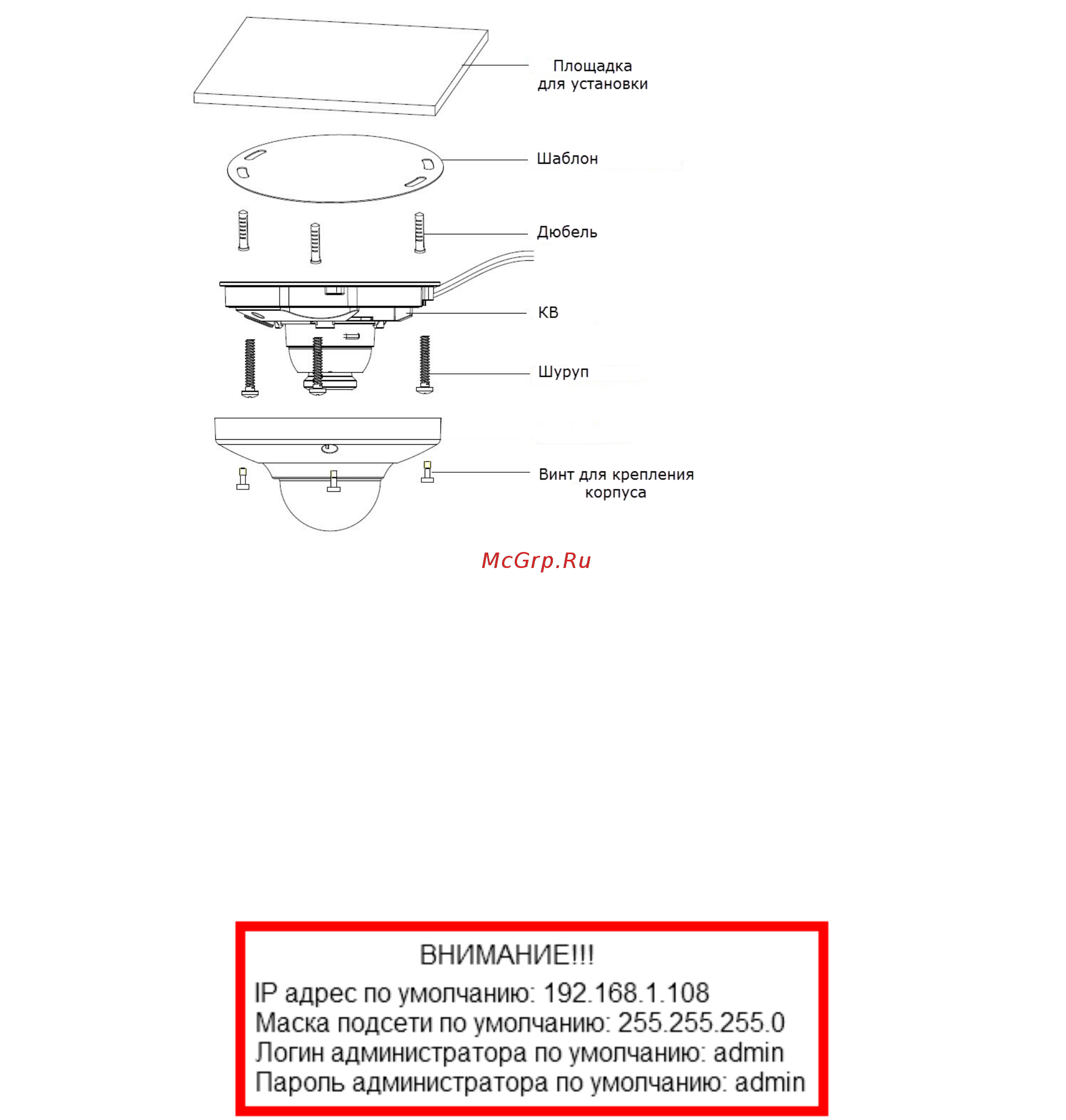 RVi RVi-IPC33MS (2.8) Инструкция по эксплуатации онлайн [4/8] 315488
