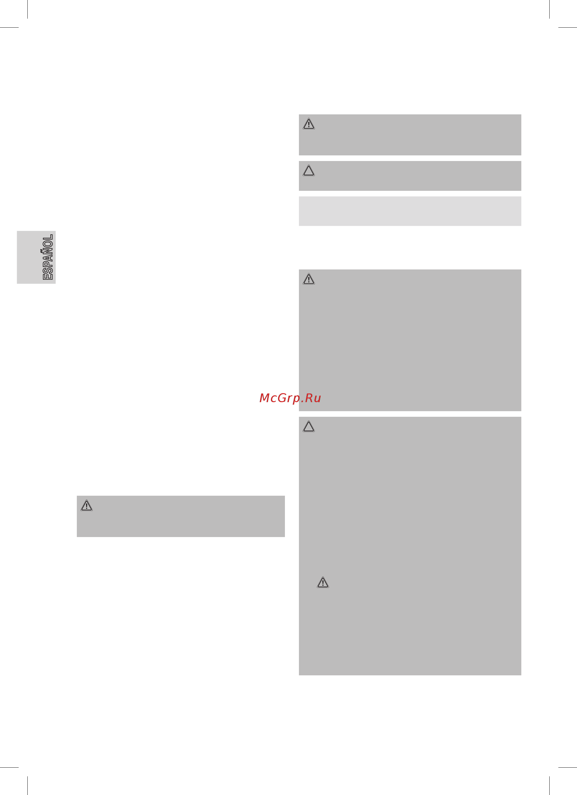 Clatronic FR 3254 [14/42] Indicaciones especiales de seguridad para este aparato