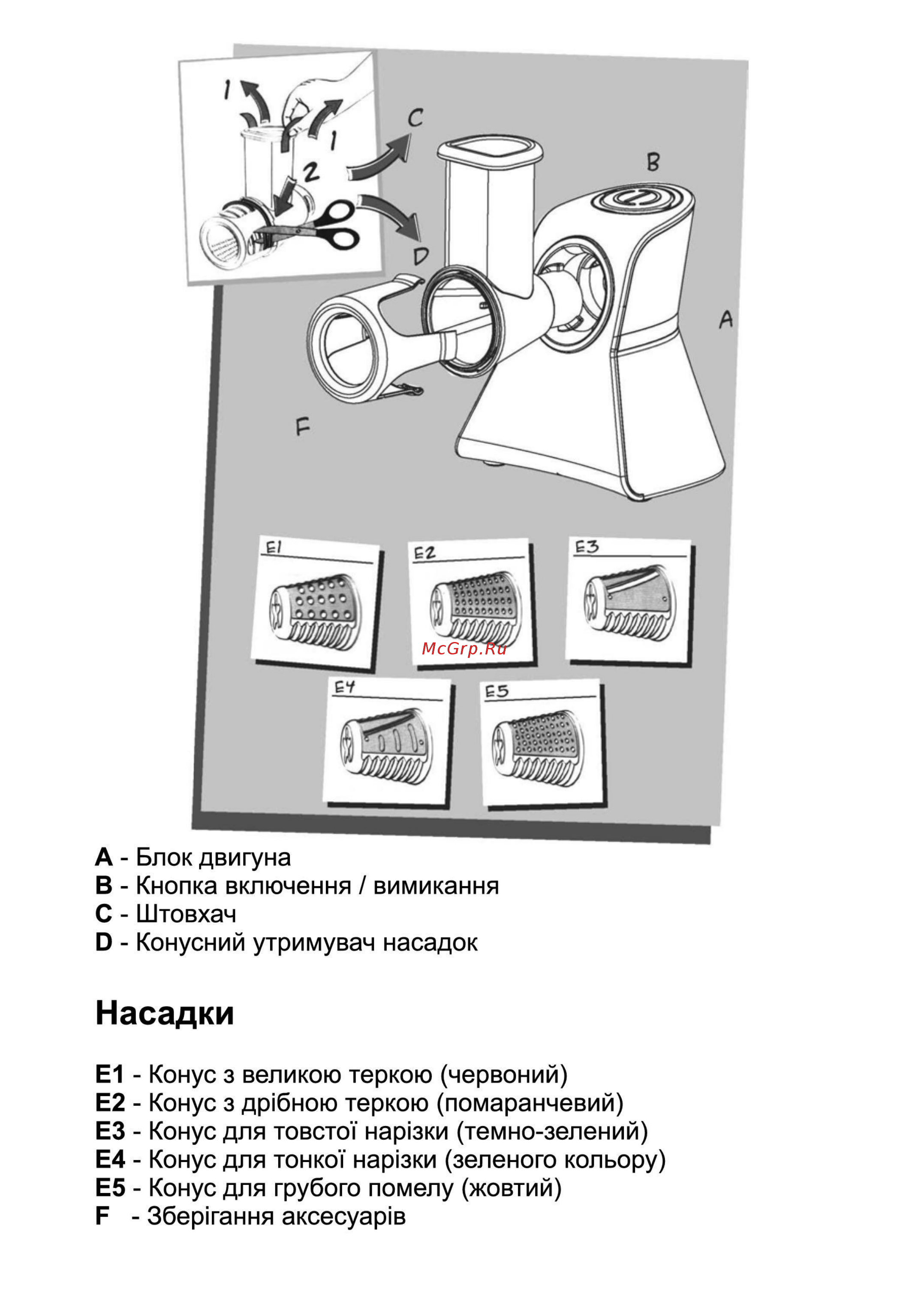 Hilton KM 3071 [5/10] Насадки
