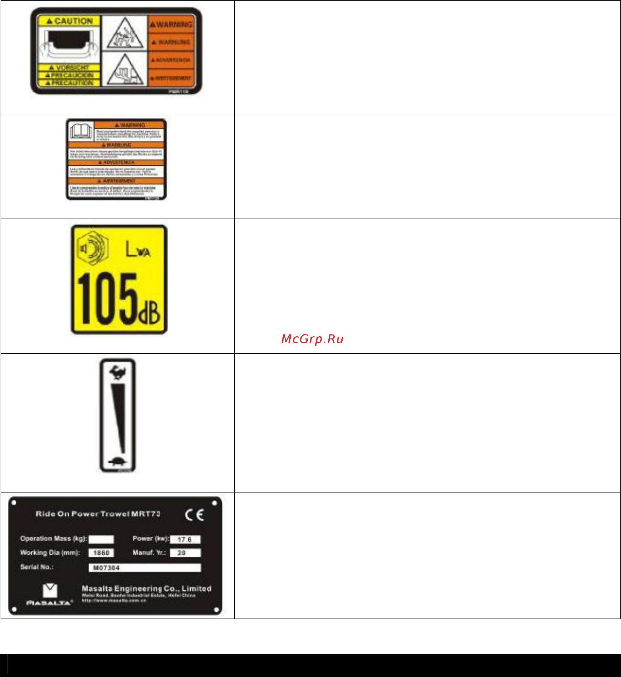 MASALTA EMR70H [8/16] Процедуры перед запуском