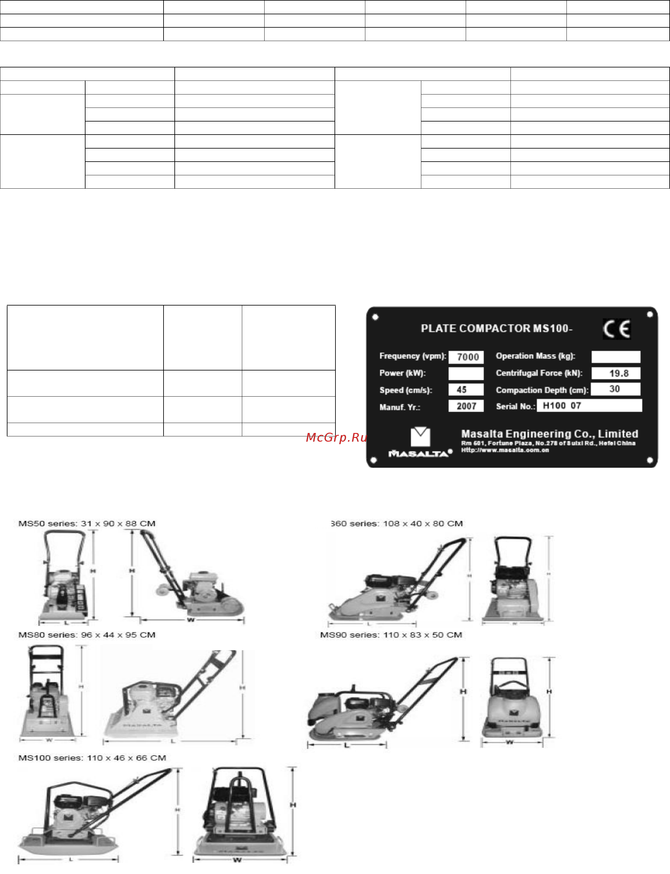 MASALTA MS100-1 [7/10] Серия ms90 110 х 83 х 50 см