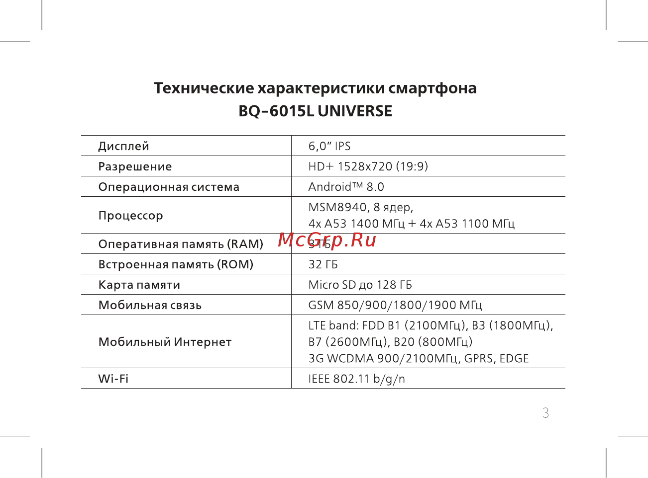 BQ BQ-6015L Universe [5/60] Bq 6015l universe