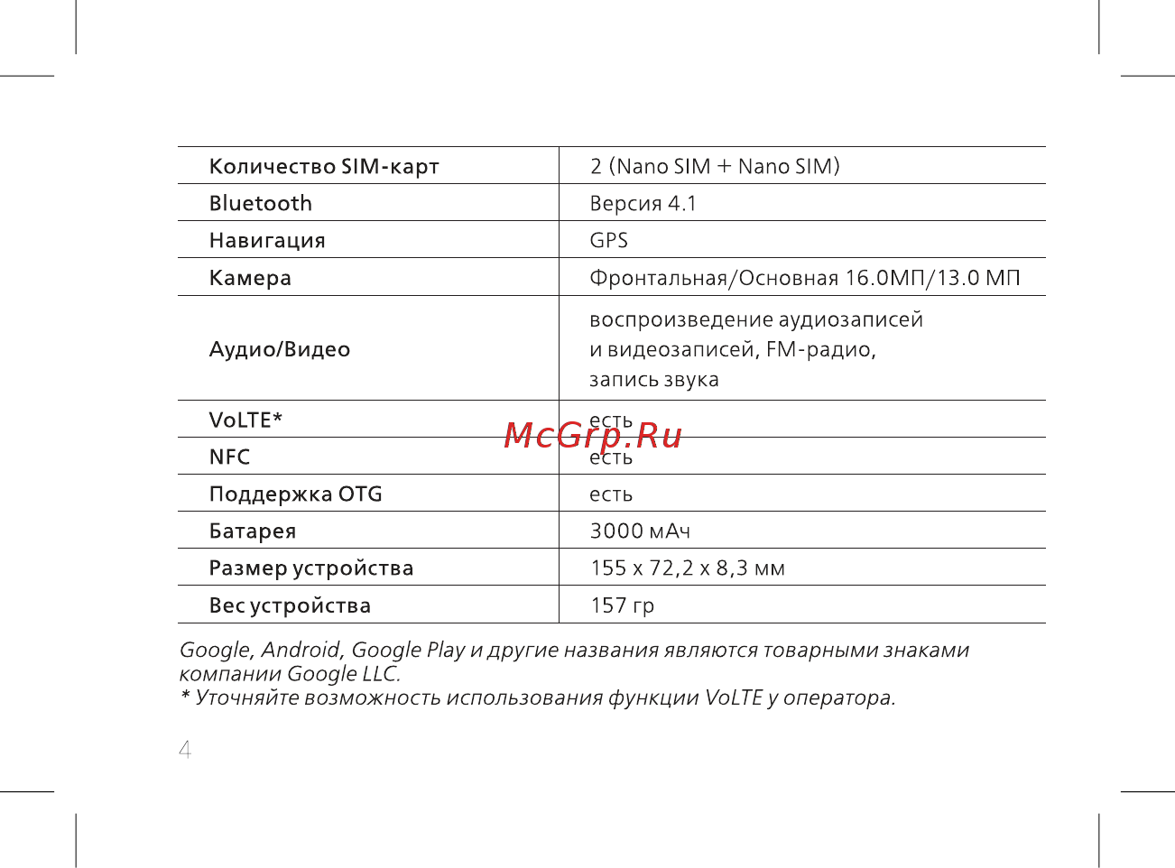 BQ mobile Universe Gray (BQ-6015L) Руководство пользователя онлайн [6/60] 564800