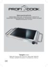 Profi Cook PC-TG 1017 Инструкция по эксплуатации