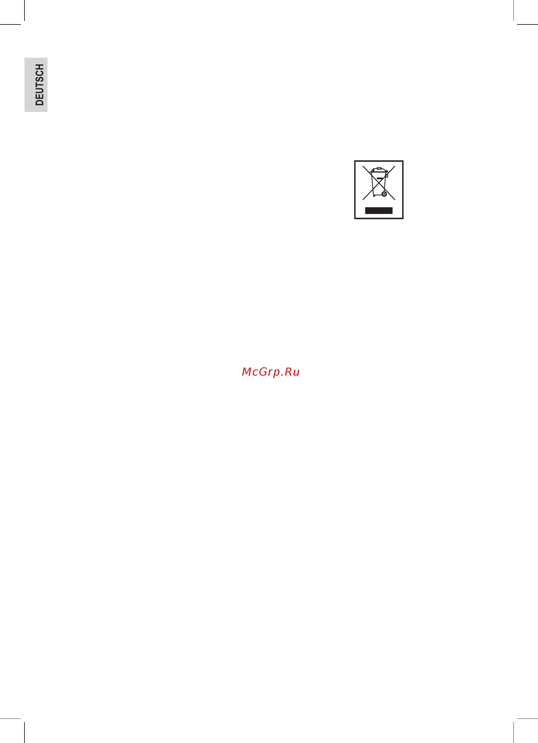 Profi Cook PC-TG 1017 [10/70] Entsorgung bedeutung des symbols mülltonne