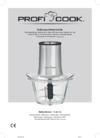 Profi Cook PC-MZ 1150 Инструкция по эксплуатации