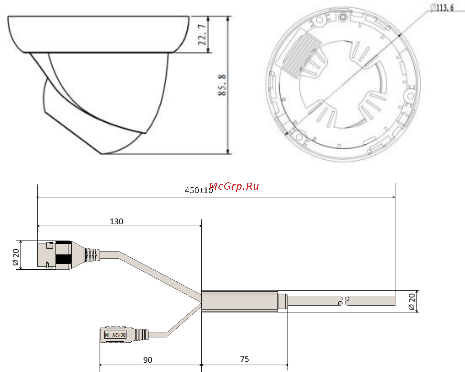 RVi RVI-IPC33S (3.6 мм) Инструкция по эксплуатации онлайн [4/34] 316420