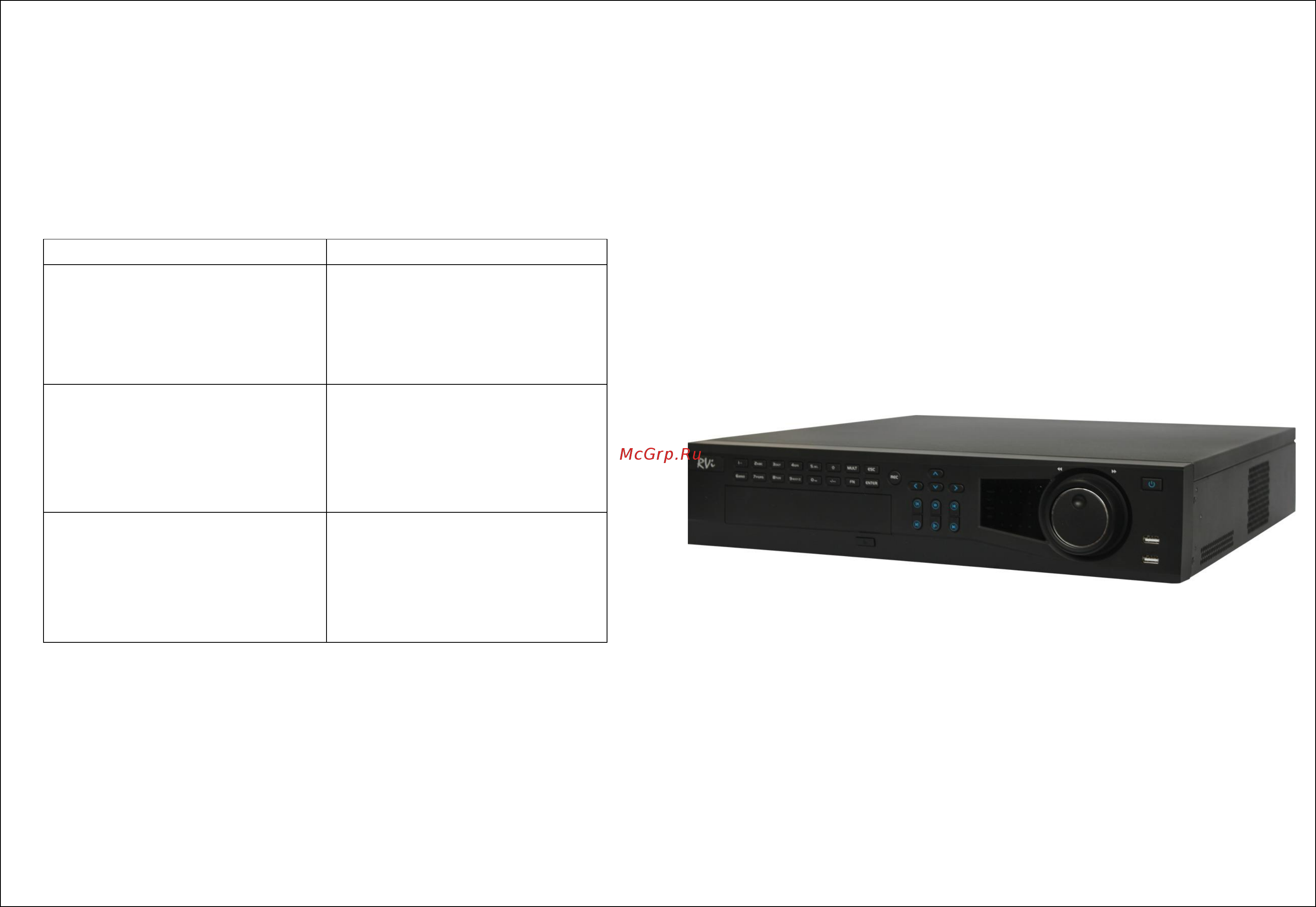 RVi (NVR) RVi-IPN64/8-4K Паспорт онлайн