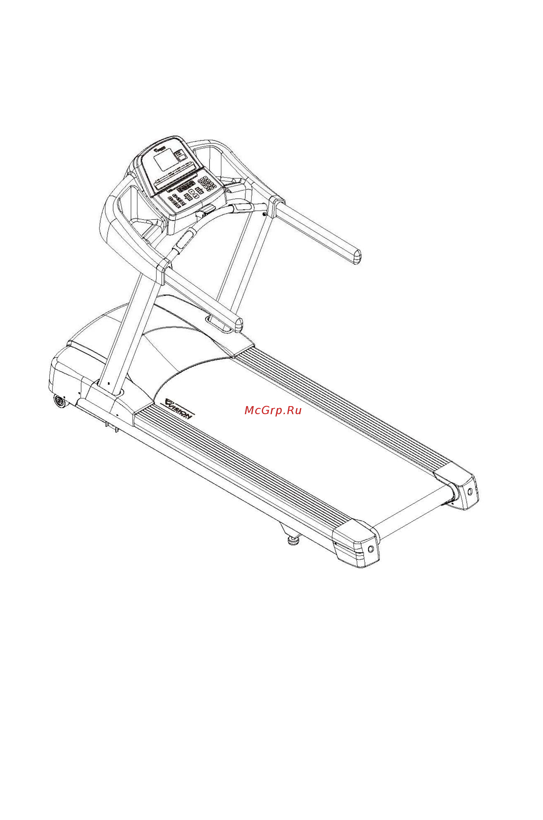 Vision Fitness T60 [11/22] Шаг 5 калибровка беговой дорожки