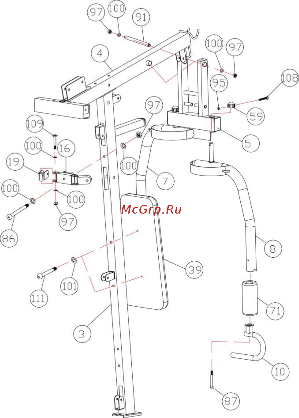 Oxygen Fitness Spartan Инструкция по эксплуатации онлайн [7/20] 316504