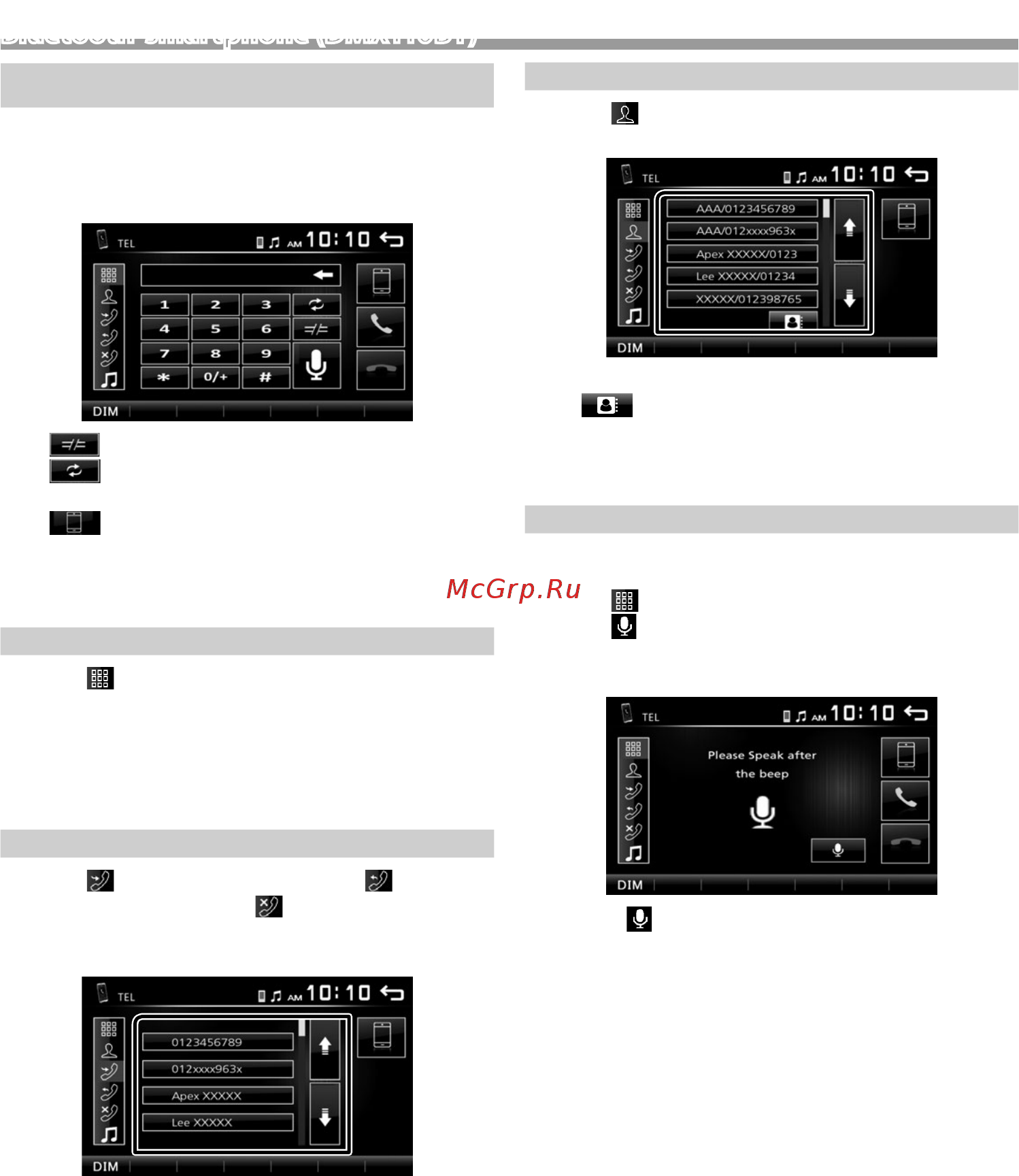 Kenwood DMX110 [41/136] Voer een telefoongesprek uit
