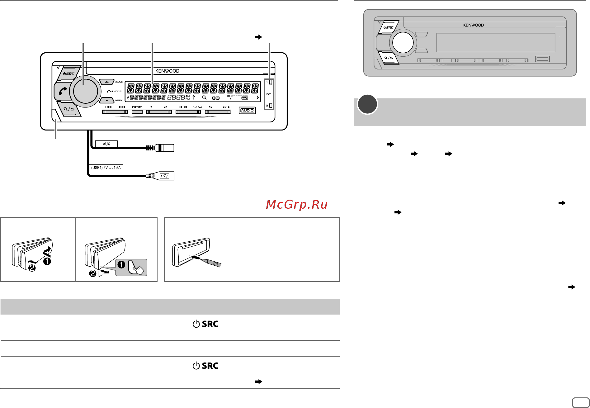Kenwood KDC-X5200BT [37/128] Erste schritte