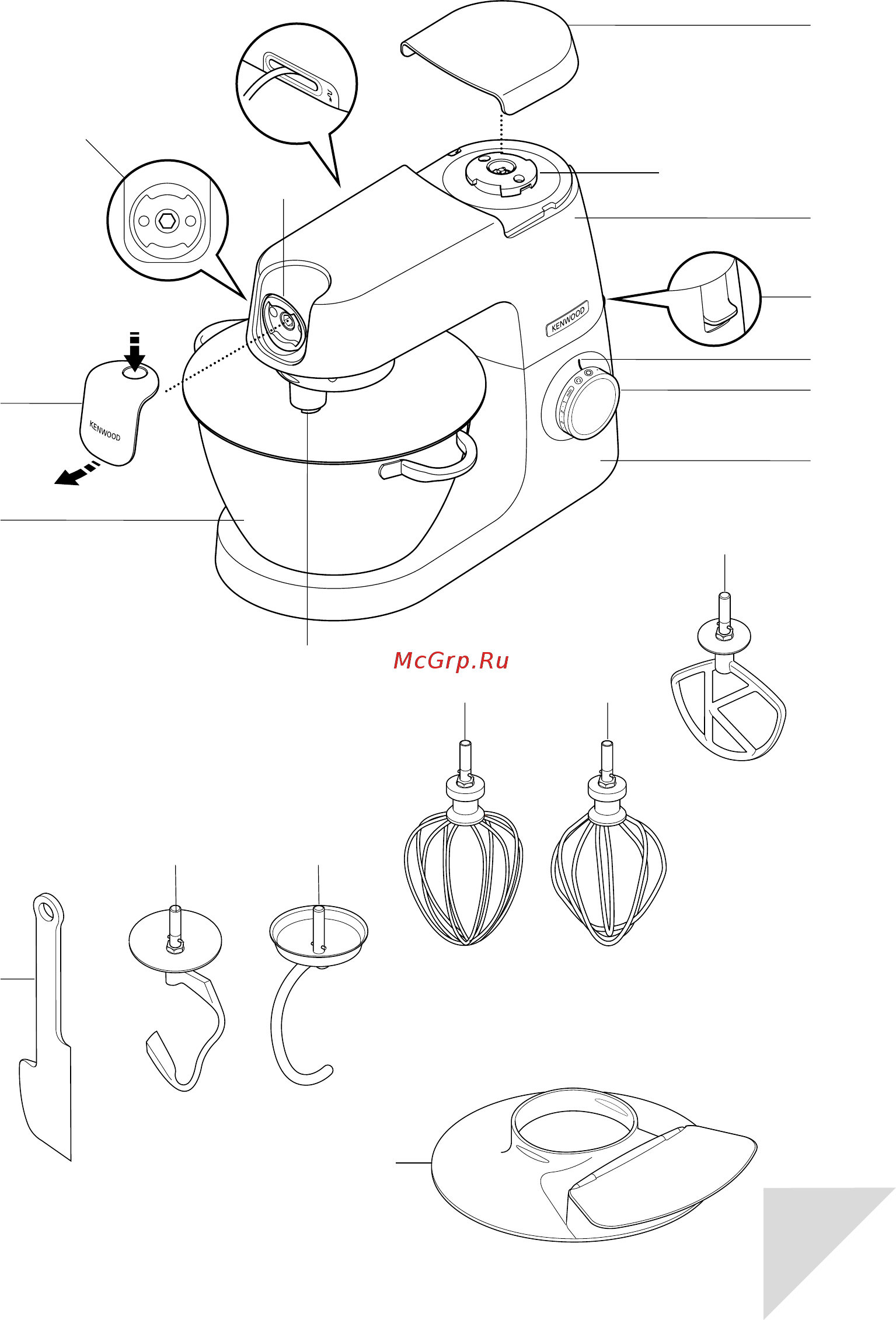 Kenwood Chef Sense KVC5100B Инструкция по эксплуатации онлайн [3/18] 316564