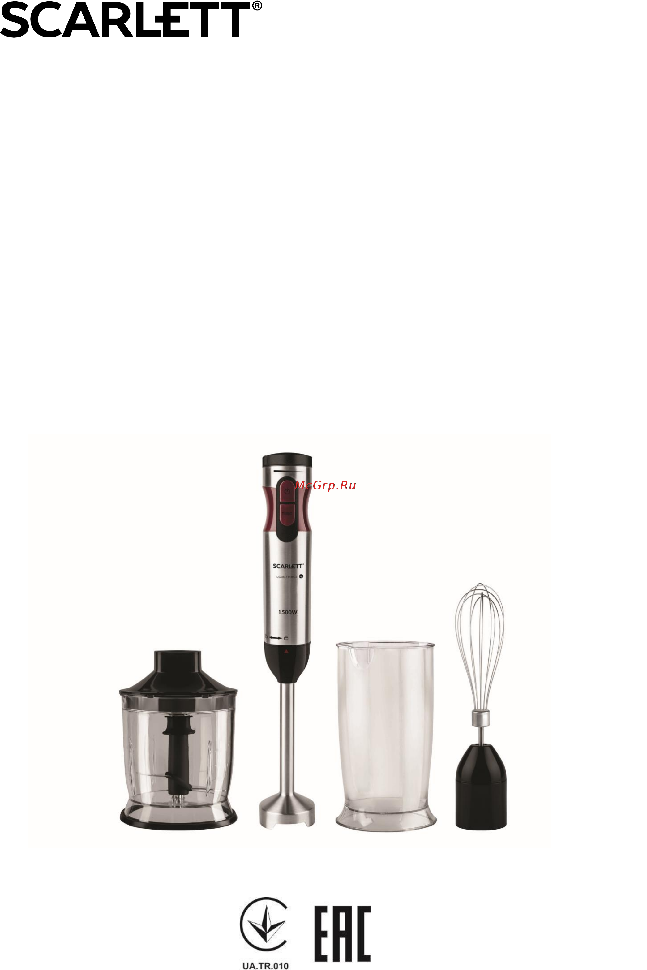 Scarlett SC-HB42F45 Инструкция по эксплуатации онлайн