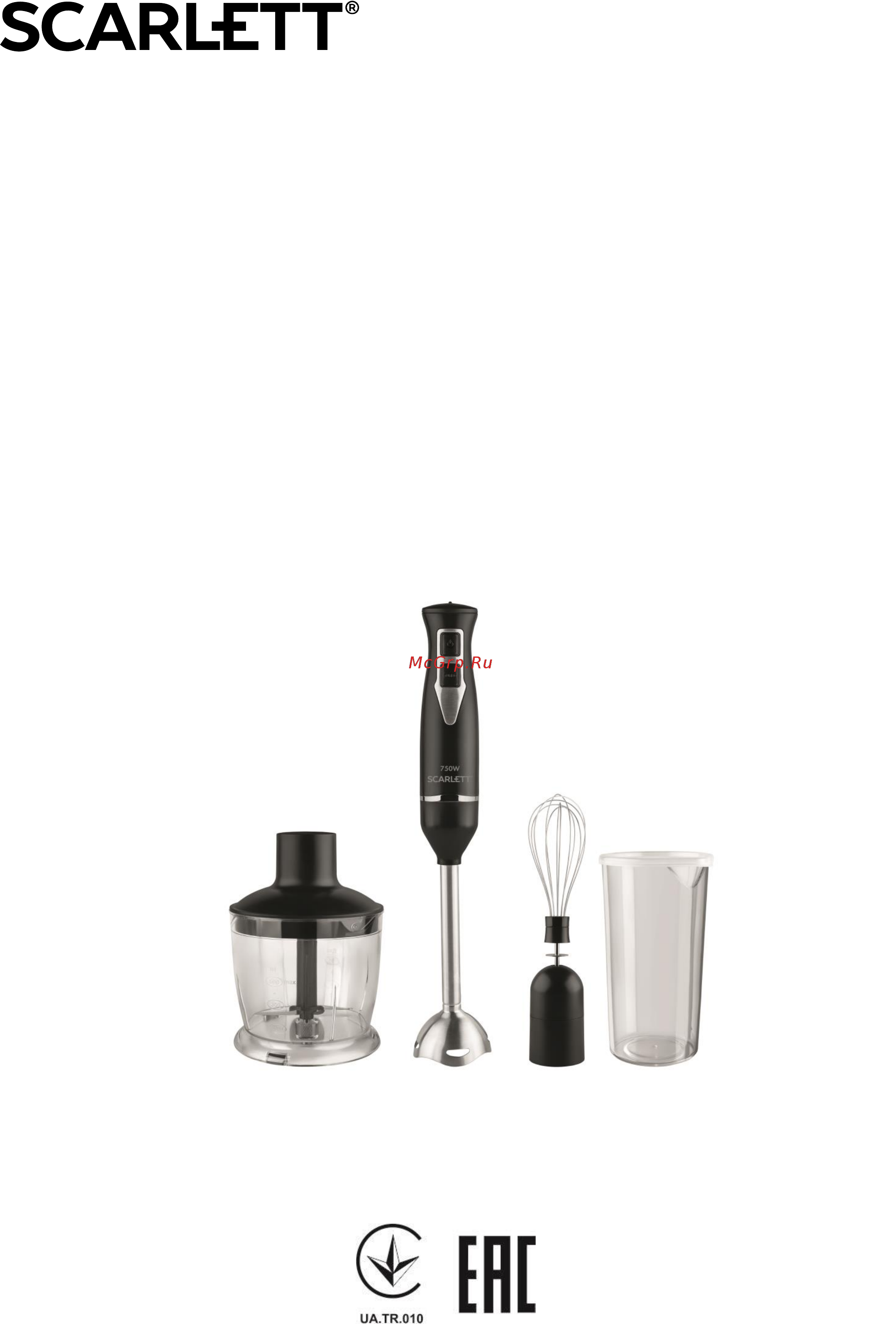 Scarlett SC-HB42F34 Инструкция по эксплуатации онлайн