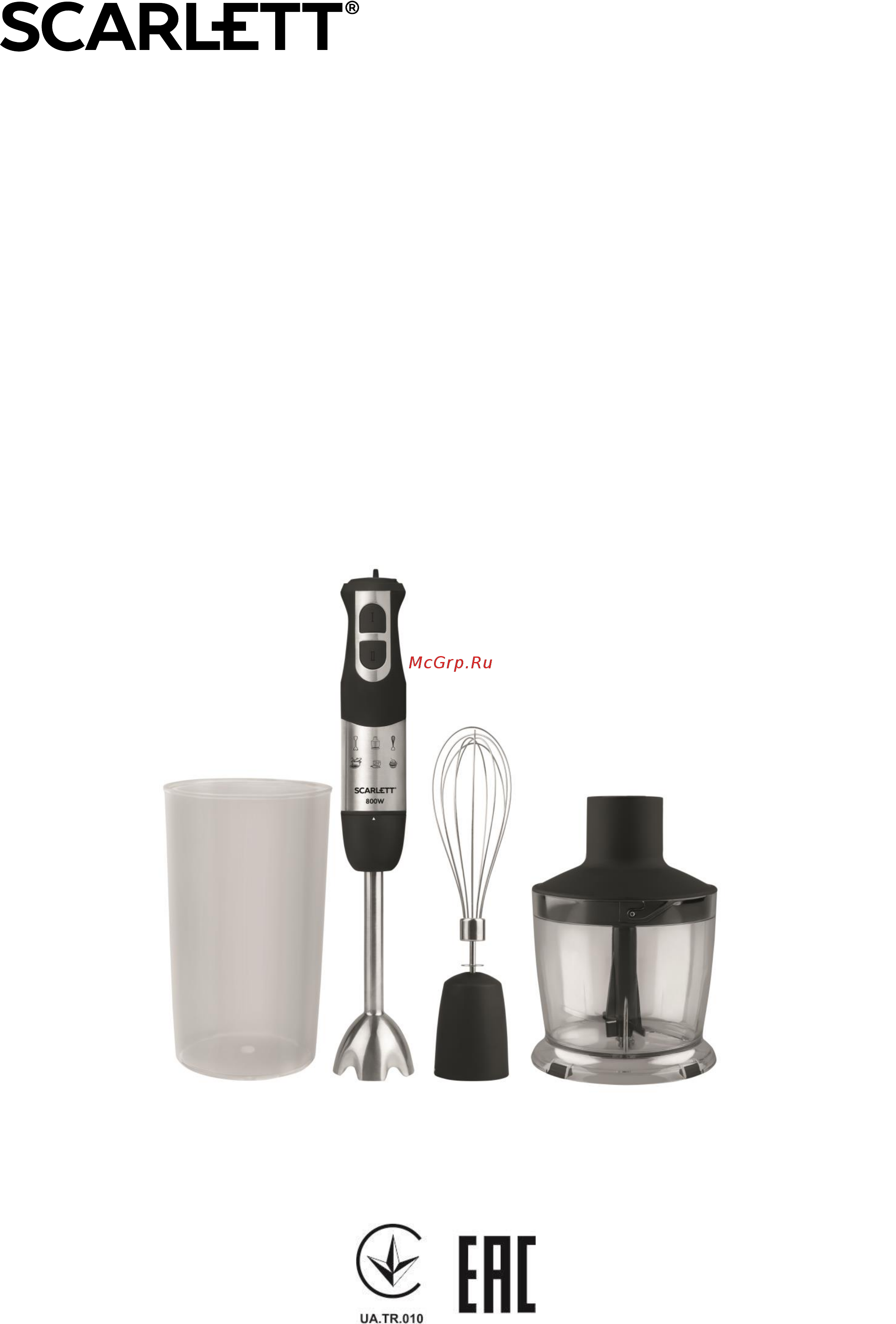 Scarlett SC-HB42F36 Инструкция по эксплуатации онлайн
