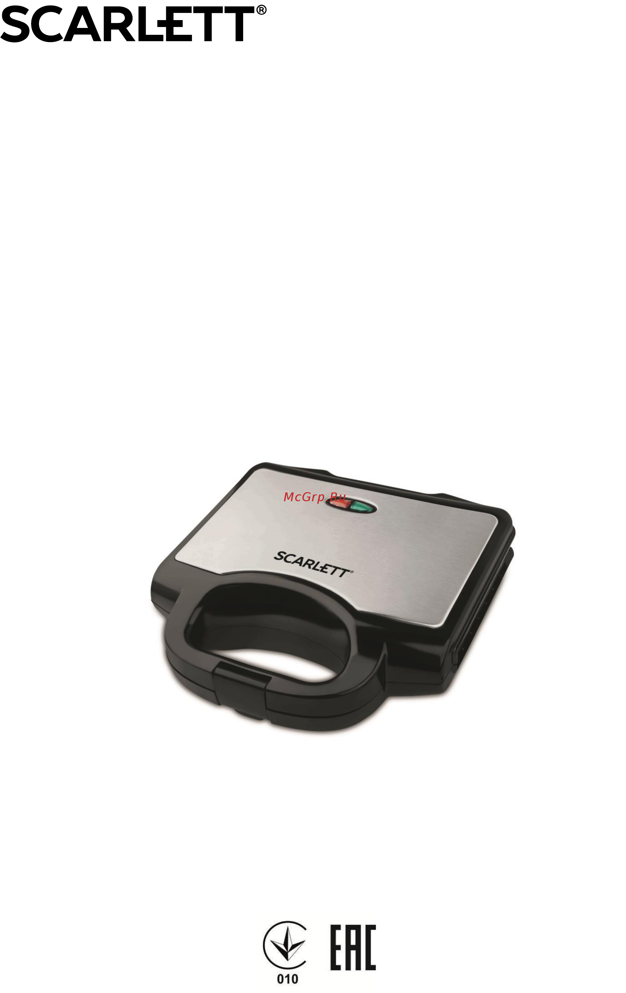 Scarlett SC-WM11901 Черный, серебристый Инструкция по эксплуатации онлайн