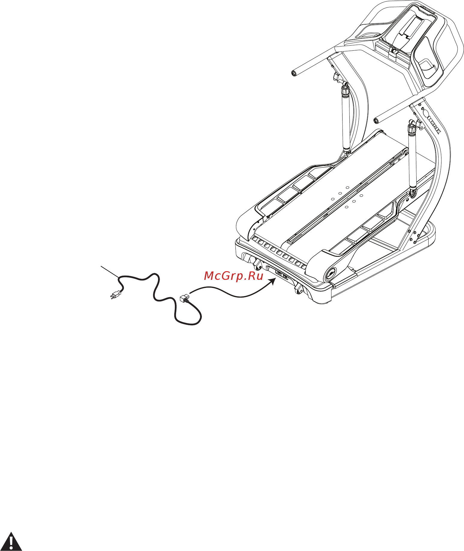Bowflex TreadClimber TC20 [22/60] Подсоедините шнур питания к приводу