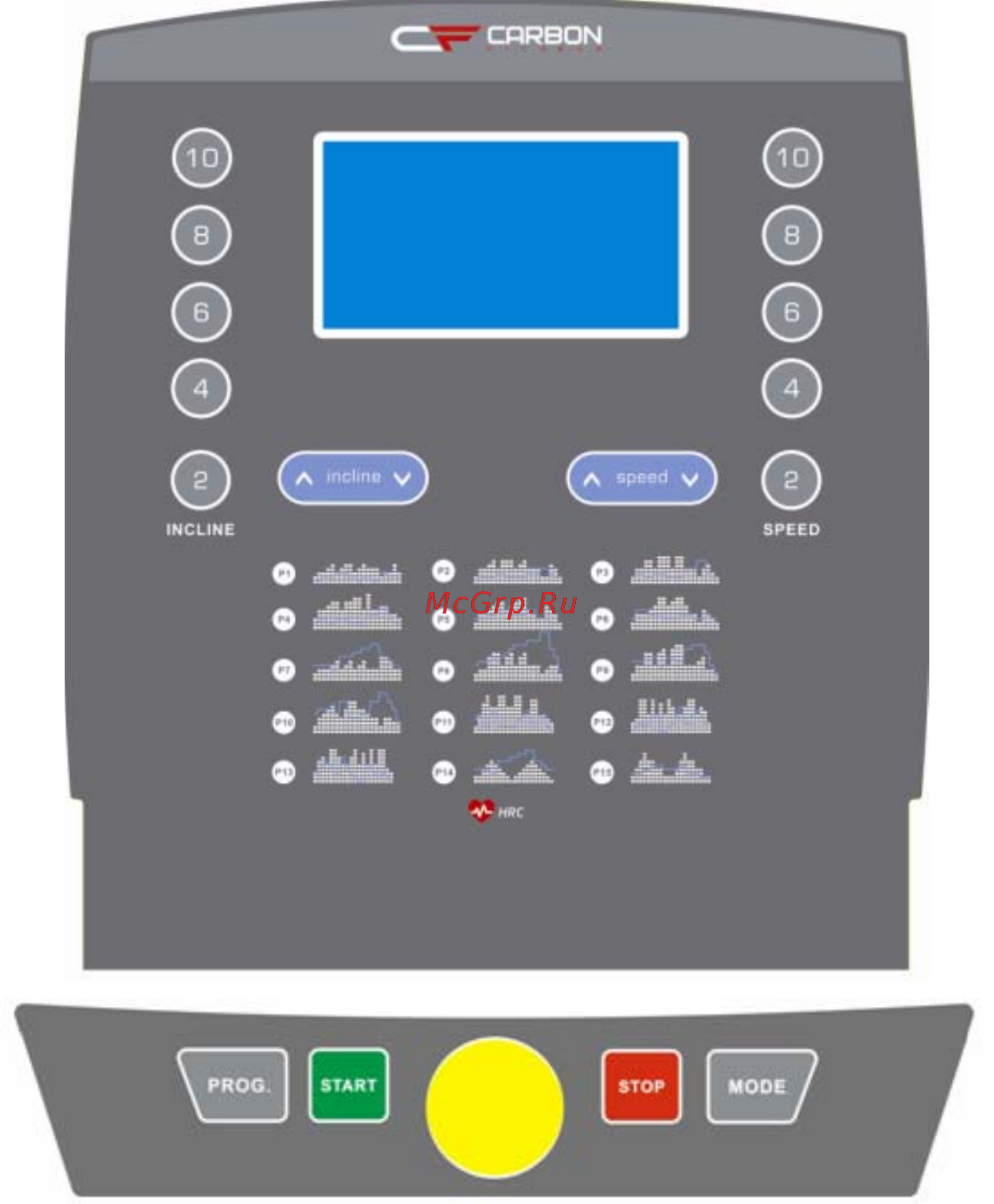Carbon Fitness T804 HRC [14/25] Работа с консолью