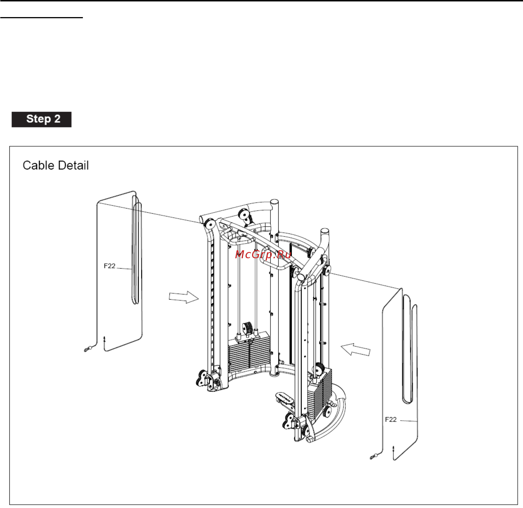 Matrix MSFT 300 Functional Trainer [6/12] G3 msft 300lbs 400lbs multi station assembly instructions continued